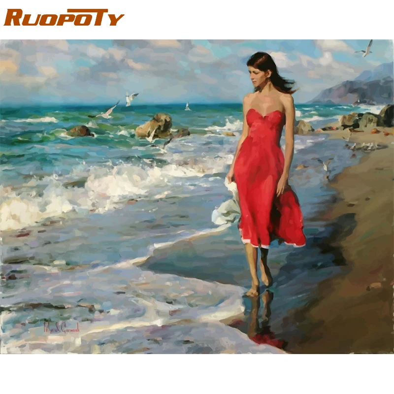 RUOPOTY Frame Seaside Girl DIY Painting By Numbers Figure Acrylic Paint By Numbers Modern Wall Art Picture For Home Decors 40x50
RUOPOTY Frame Seaside Girl DIY Painting By Numbers Figure Acrylic Paint By Numbers Modern Wall Art Picture For Home Decors 40x50