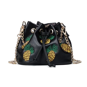 Chains Pineapple Printing Crossbody Bags for Women Mini Cute Leather Bag Bucket Shoulder Messenger Bags bolsos mujer sac a main
Chains Pineapple Printing Crossbody Bags for Women Mini Cute Leather Bag Bucket Shoulder Messenger Bags bolsos mujer sac a main