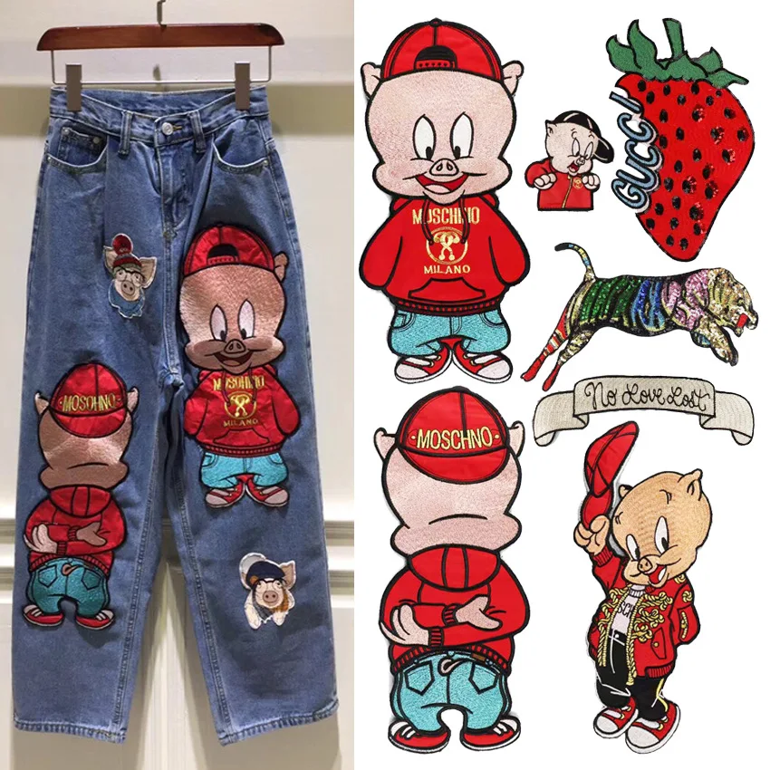 New Happy Piglet Letter Embroidered Cloth Patch T-shirt Accessories Custom High Density
New Happy Piglet Letter Embroidered Cloth Patch T-shirt Accessories Custom High Density