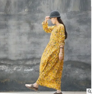New products listed in the summer of 2018, 100% the original design of high-end loose big yards of cotton linen women dress
New products listed in the summer of 2018, 100% the original design of high-end loose big yards of cotton linen women dress