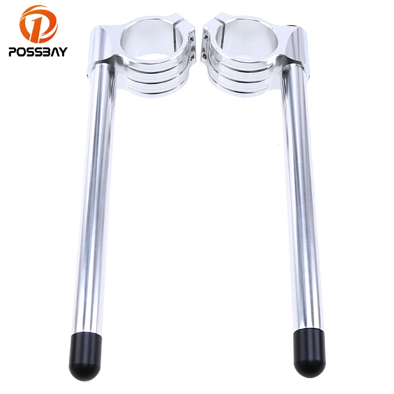 POSSBAY Chrome 50MM Universal Racing Adjustable Motorcycle Clip on Handlebar Fork Tube for Honda Kawasaki Yamaha Scooter Handle
POSSBAY Chrome 50MM Universal Racing Adjustable Motorcycle Clip on Handlebar Fork Tube for Honda Kawasaki Yamaha Scooter Handle