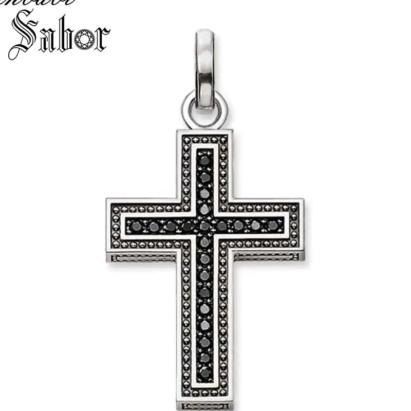 Pendant Cross Black Pave 925 Sterling Silver For Men & Women Gift Rebel Jewelry Pendant Fit Heart Necklace thomas
Pendant Cross Black Pave 925 Sterling Silver For Men & Women Gift Rebel Jewelry Pendant Fit Heart Necklace thomas