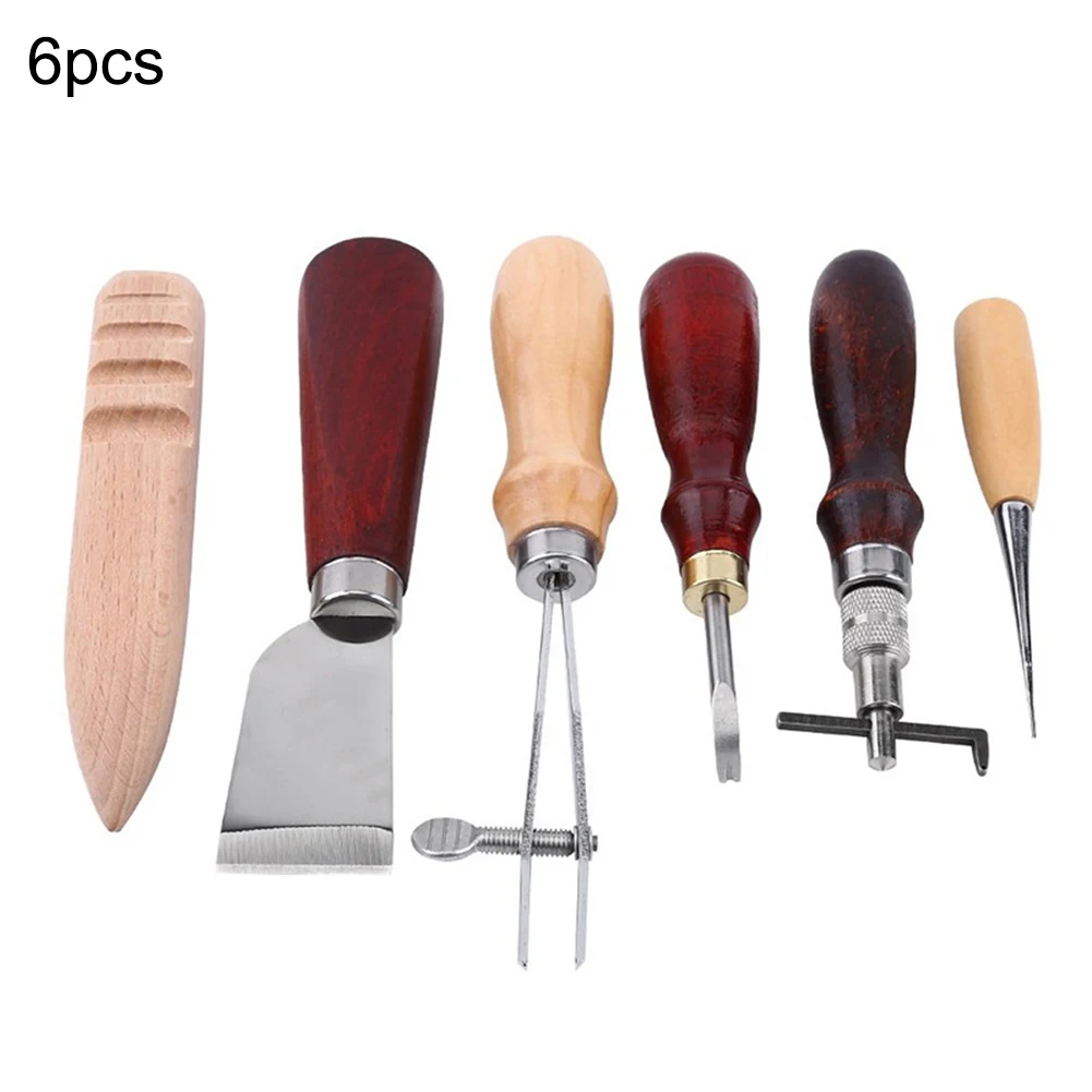 6PCS Leather Craft Tool Leather Sewing Tools Kit Leather DIY Hand Stitching Tools for Sewing Leather Canvas
6PCS Leather Craft Tool Leather Sewing Tools Kit Leather DIY Hand Stitching Tools for Sewing Leather Canvas