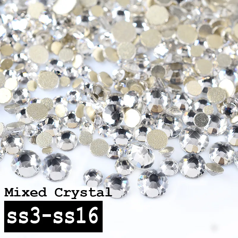 1 Pack Crystal Clear Nail Art Rhinestones Mixed (SS3-SS16) Charm Flatback 3d Glitter Decorations Manicure Tools
1 Pack Crystal Clear Nail Art Rhinestones Mixed (SS3-SS16) Charm Flatback 3d Glitter Decorations Manicure Tools