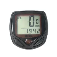 15-Functions Bicycle Computer Waterproof Riding Digital LCD Display Bike Bicycle Odometer Speedometer Cycling SpeedMeter image
