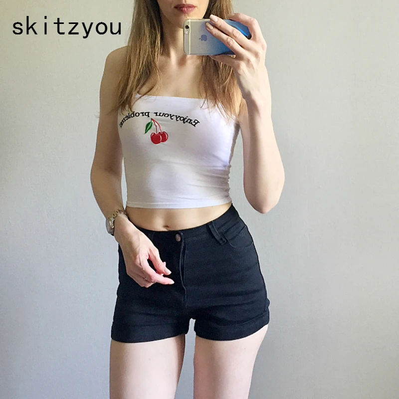 skitzyou Women Summer Sexy Tube Top Basic Slim Letter Embroidery Cropped Strapless White Black Cotton Crop Top Underwea Bras
skitzyou Women Summer Sexy Tube Top Basic Slim Letter Embroidery Cropped Strapless White Black Cotton Crop Top Underwea Bras