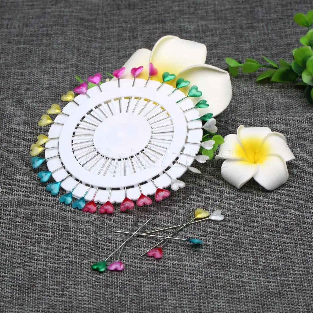 120PCS Assorted Colors Sewing Faux Large Pearl Heart Head Pins Decorative/Sewing/Dressmaking Pins Embellishment Pin 
120PCS Assorted Colors Sewing Faux Large Pearl Heart Head Pins Decorative/Sewing/Dressmaking Pins Embellishment Pin