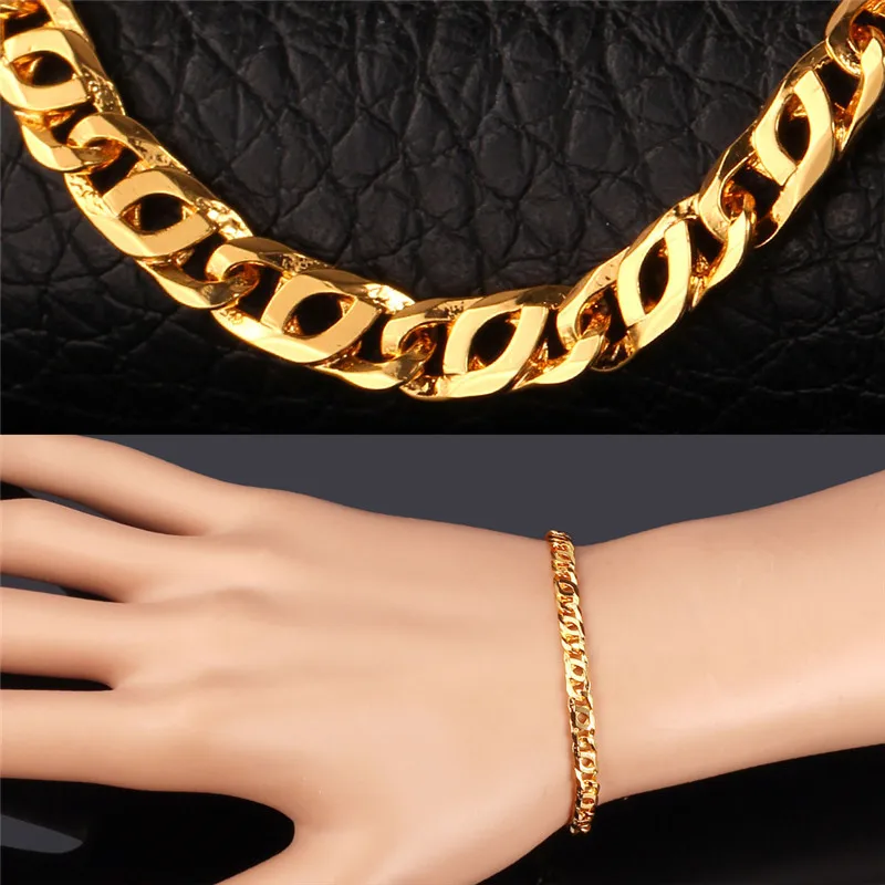 Bracelet For Men / Women New Trendy Jewelry Gift Free Shipping 21CN Chain & Link Bracelets Gold Color H848
Bracelet For Men / Women New Trendy Jewelry Gift Free Shipping 21CN Chain & Link Bracelets Gold Color H848
