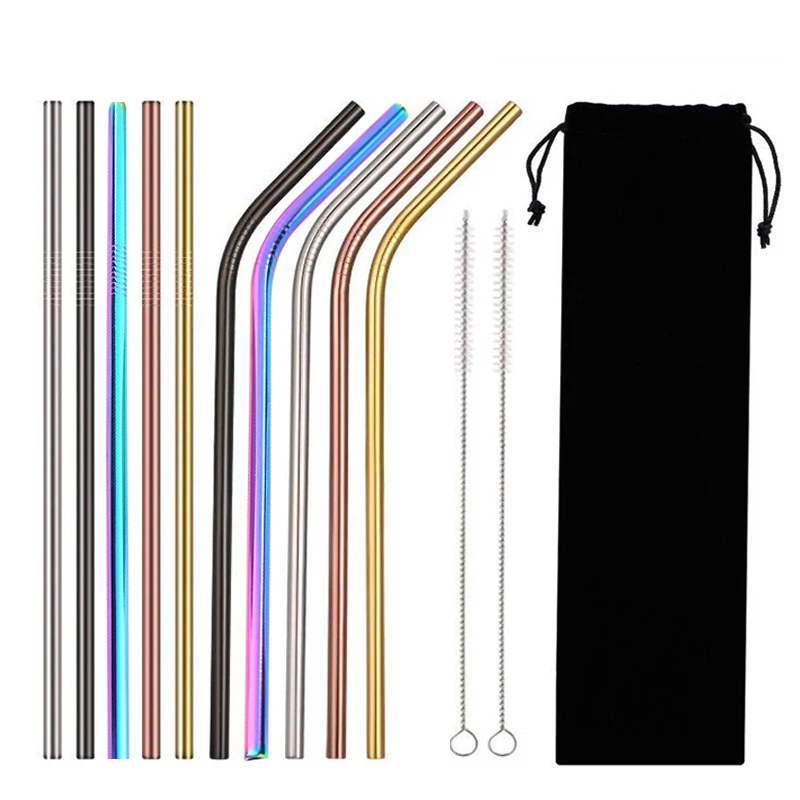 EIMAI 2/4Pcs Colorful Reusable Drinking Straw 26cm High Quality 304 Stainless Steel Metal Straw with Cleaner Brush A02
EIMAI 2/4Pcs Colorful Reusable Drinking Straw 26cm High Quality 304 Stainless Steel Metal Straw with Cleaner Brush A02