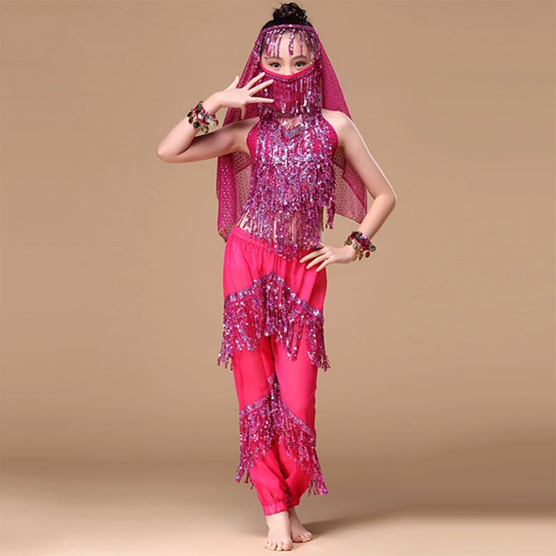 2017 New Girl Dance Dress 5-Pieces Set (Top+Turkish Harem Pants+Veil+Bracelet) Kids Dance Costume Belly Dance Clothes
2017 New Girl Dance Dress 5-Pieces Set (Top+Turkish Harem Pants+Veil+Bracelet) Kids Dance Costume Belly Dance Clothes