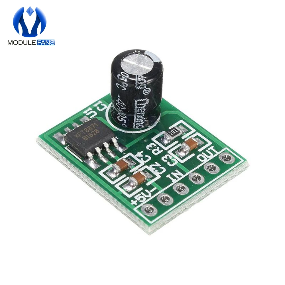Mini XPT8871 Mono Stereo Lithium Battery Power Amplifier Board 6W Sing Machine Module 3v 5v 5W Audio Output Input XH-M125
Mini XPT8871 Mono Stereo Lithium Battery Power Amplifier Board 6W Sing Machine Module 3v 5v 5W Audio Output Input XH-M125