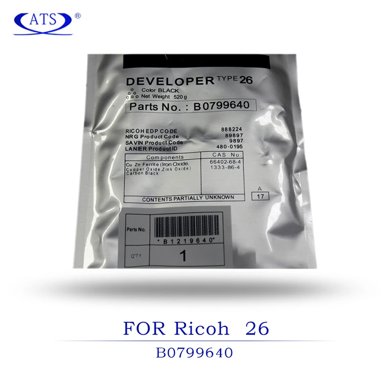 Порошок для проявителя Ricoh, Тип 26, B0799640, 520, 2035E, 2035, 2035S, 2035, 2045E, 2045, 2045, 2045, 3035, 3045, 2 шт.
Порошок для проявителя Ricoh, Тип 26, B0799640, 520, 2035E, 2035, 2035S, 2035, 2045E, 2045, 2045, 2045, 3035, 3045, 2 шт.