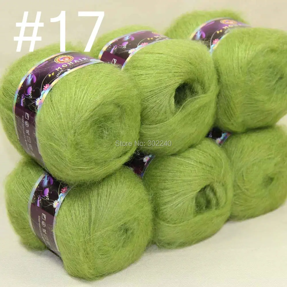 Lot of 6 balls MOHAIR 50% Angora goats Cashmere 50% silk hand Yarn Knitting oeon green #17
Lot of 6 balls MOHAIR 50% Angora goats Cashmere 50% silk hand Yarn Knitting oeon green #17