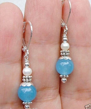 ry00450 Handmade Natural Blue Jade &Pearl 925 Silver Leverback Dangle Earrings 5.5
ry00450 Handmade Natural Blue Jade &Pearl 925 Silver Leverback Dangle Earrings 5.5