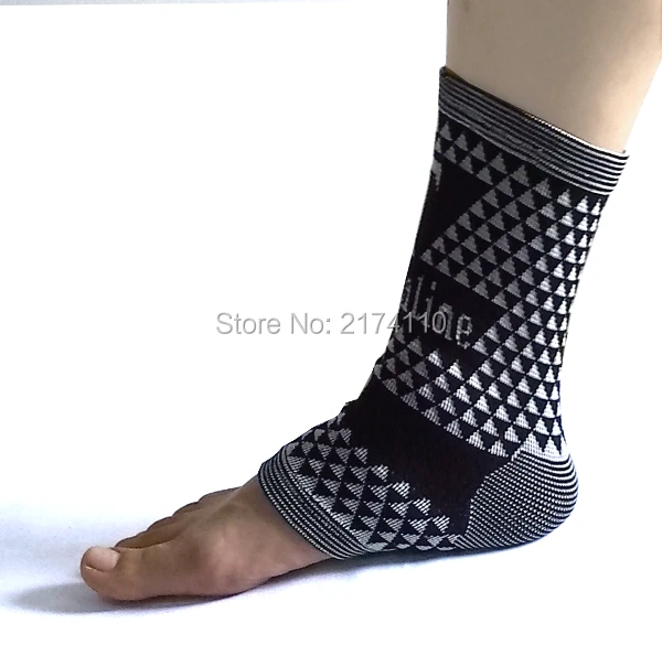 2pcs/pair Elastic Knitted Tourmaline Ankle Brace Support Band Sports Protects Magnetic Therapy shoes ankle protector | Красота и