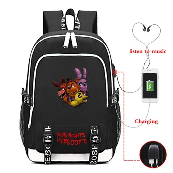 2019 Fashion USB Charger Five Nights at Freddy's Cartoon Printed Women Men Backpack Teens Campus Laptop Bag Travel Backpacks
2019 Fashion USB Charger Five Nights at Freddy's Cartoon Printed Women Men Backpack Teens Campus Laptop Bag Travel Backpacks