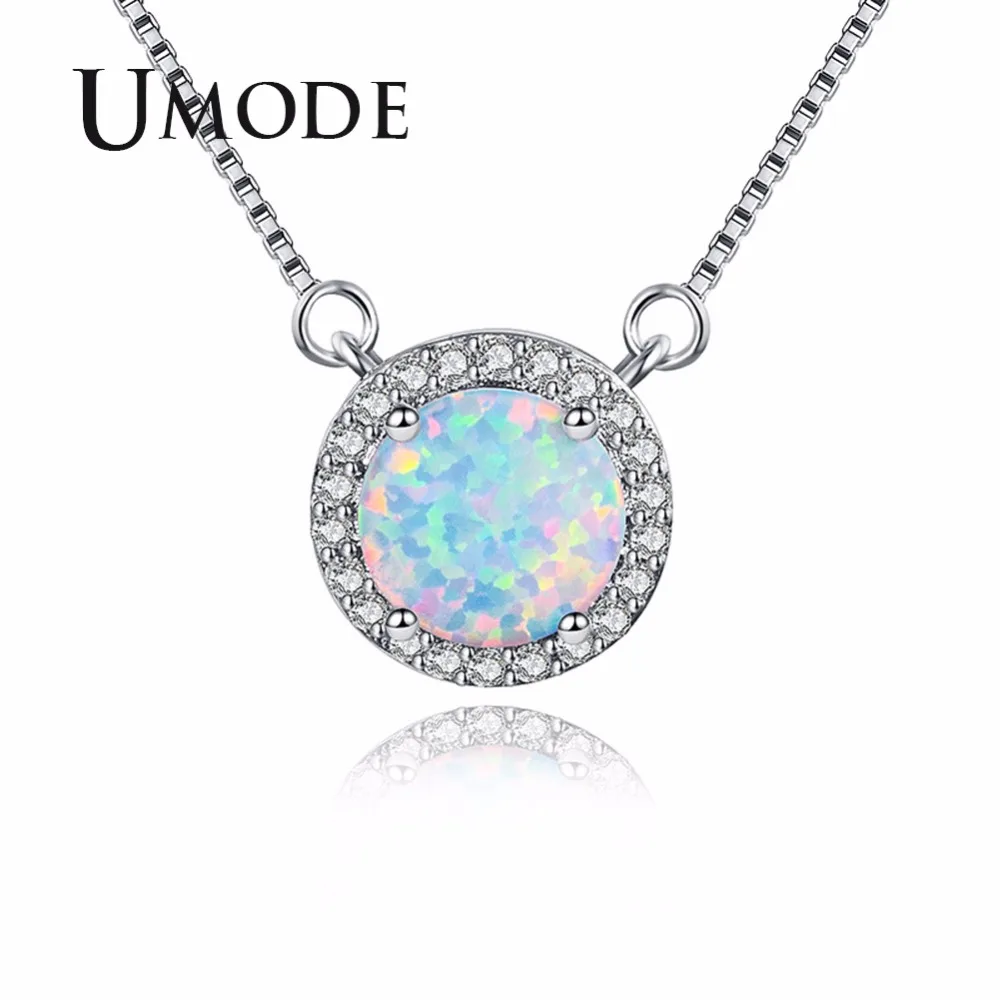 UMODE Trendy Round Opal Pendant Necklaces for Women Girls Fashion Popcoin Chain Jewelry CZ Crystal Collars Femme Gifts UN0280
UMODE Trendy Round Opal Pendant Necklaces for Women Girls Fashion Popcoin Chain Jewelry CZ Crystal Collars Femme Gifts UN0280