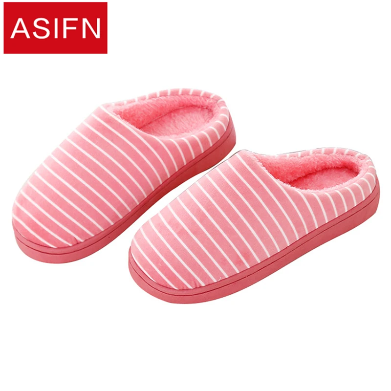 ASIFN Women Slippers Winter Cotton Men Shoes Indoor Floor Slippers Home Side Seam Pinstripe with Non-slip Warm Zapatos De Mujer
ASIFN Women Slippers Winter Cotton Men Shoes Indoor Floor Slippers Home Side Seam Pinstripe with Non-slip Warm Zapatos De Mujer