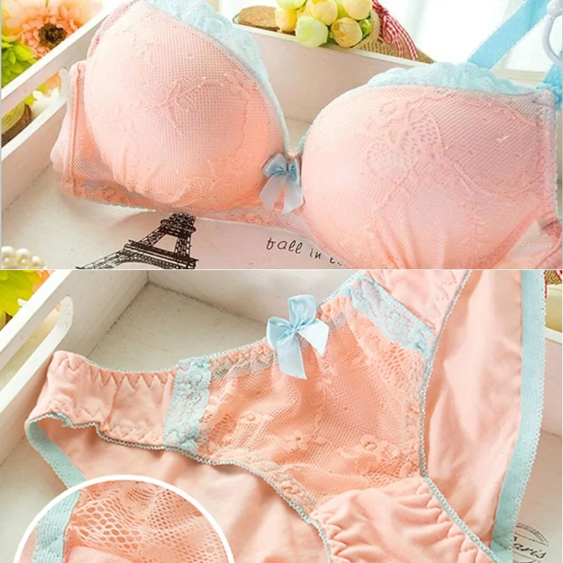 Intimates Contrast Color Lace Bra Set Lingerie Push up Sexy Bra Lovely Underwear gathering Bra Briefs Embroidery H136
Intimates Contrast Color Lace Bra Set Lingerie Push up Sexy Bra Lovely Underwear gathering Bra Briefs Embroidery H136