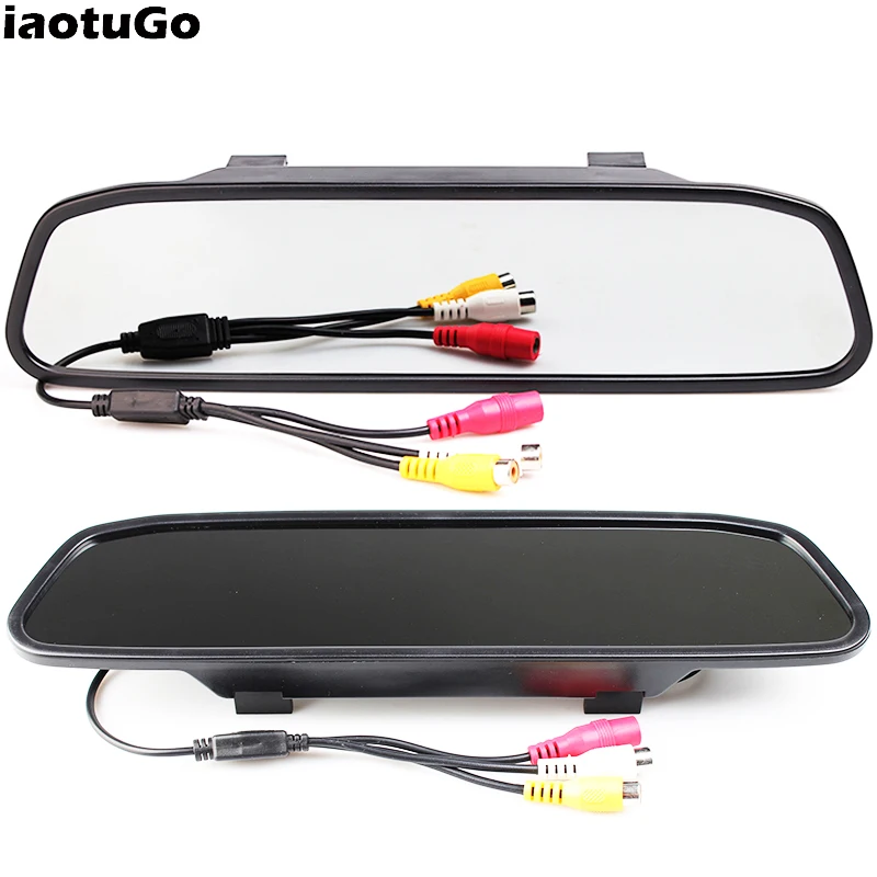 iaotuGo 5 inch Car Rearview Mirror Monitor LCD 800*480 2 Channels Video Input For Rear Camera Parking Assists
iaotuGo 5 inch Car Rearview Mirror Monitor LCD 800*480 2 Channels Video Input For Rear Camera Parking Assists
