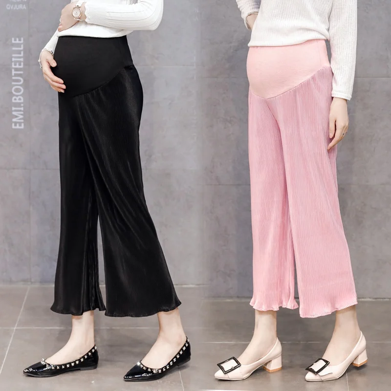 Pregnant women pants pleated wide-leg pants spring and autumn new dress loose fashion tide mother pregnant women pants wear stom
Pregnant women pants pleated wide-leg pants spring and autumn new dress loose fashion tide mother pregnant women pants wear stom