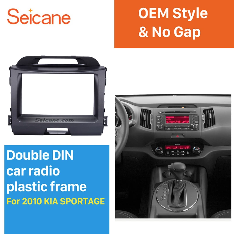 Seicane Double Din Car Stereo Fascia Trim Kit for 2010+ KIA SPORTAGE Stereo Interface Audio Fitting Adaptor Trim Panel Kit
Seicane Double Din Car Stereo Fascia Trim Kit for 2010+ KIA SPORTAGE Stereo Interface Audio Fitting Adaptor Trim Panel Kit