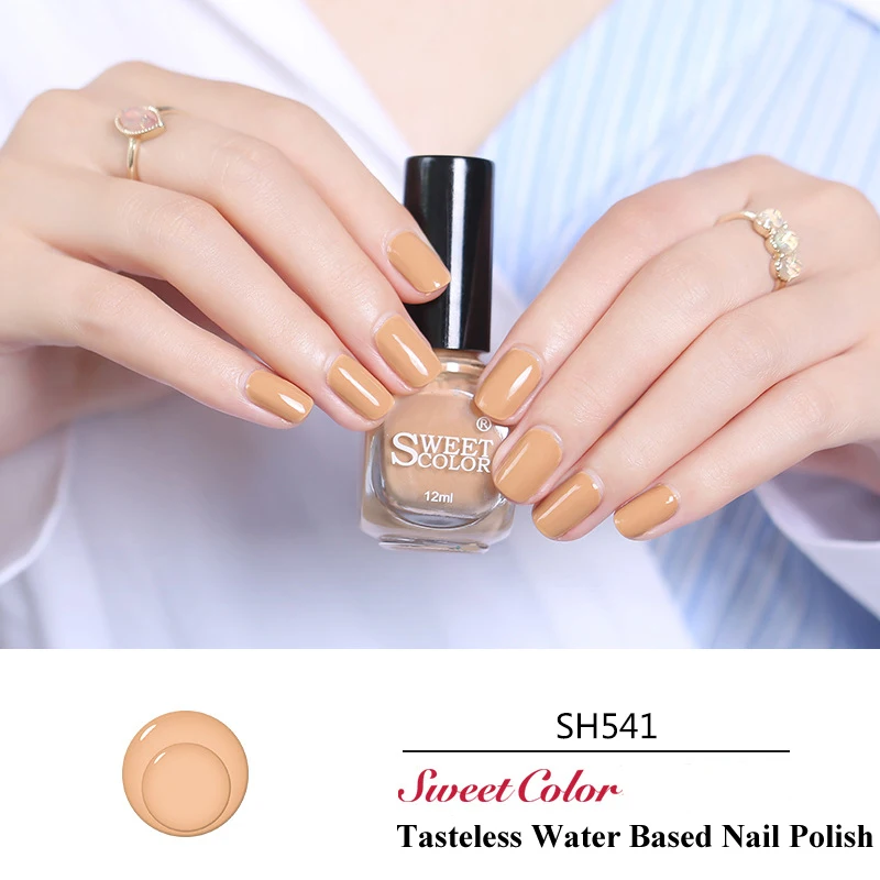 Quick Dry Water Based Nail Varnish Tasteless Pure Colors Nail Varnish Alkalescent Long Lasting Nail Lacquer 12ml
Quick Dry Water Based Nail Varnish Tasteless Pure Colors Nail Varnish Alkalescent Long Lasting Nail Lacquer 12ml