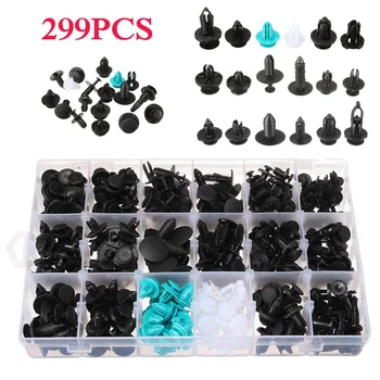 299Pcs 18 Size Auto Car Fastener Clips Push Pin Rivet Trim Clip Panel Body Interior Assortment Set
299Pcs 18 Size Auto Car Fastener Clips Push Pin Rivet Trim Clip Panel Body Interior Assortment Set