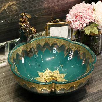 Chinese Europe Vintage Style Art wash basin Ceramic Counter Top Wash Basin Bathroom Sinks bathroom basin bowl
Chinese Europe Vintage Style Art wash basin Ceramic Counter Top Wash Basin Bathroom Sinks bathroom basin bowl