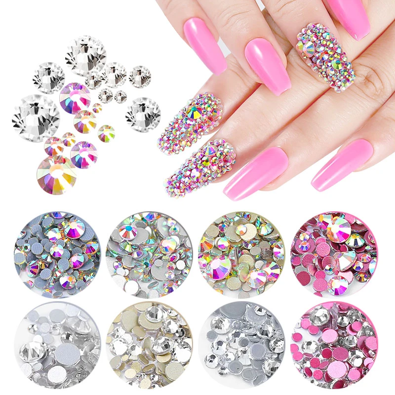 1 Box AB Color Nail Rhinestone Round Flat Bottom Multi-size Crystals Manicure Nail Art 3D Decoration Gem
1 Box AB Color Nail Rhinestone Round Flat Bottom Multi-size Crystals Manicure Nail Art 3D Decoration Gem