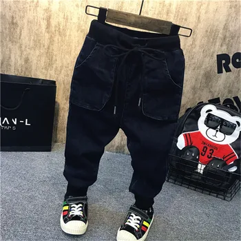 Autumn Winter Children's Velvet Jeans Big Package Design Baby Boy Sport Pants Dark Black Trousers 3-7 Years Old Children's Pants
Autumn Winter Children's Velvet Jeans Big Package Design Baby Boy Sport Pants Dark Black Trousers 3-7 Years Old Children's Pants