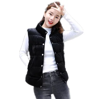 Plus Size 3XL 2019 Fashion Autumn Winter Women Short Vest Pleuche Stand-Collar Button Down Cotton Vest Female Slim Mujer CQ2150
Plus Size 3XL 2019 Fashion Autumn Winter Women Short Vest Pleuche Stand-Collar Button Down Cotton Vest Female Slim Mujer CQ2150