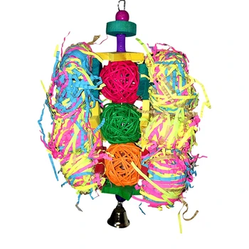 Pet Bird Hanging Toy Colorful Rattan Ball String Parrot Chew Toy Parakeet Natural Rattan String Cage Toy New
Pet Bird Hanging Toy Colorful Rattan Ball String Parrot Chew Toy Parakeet Natural Rattan String Cage Toy New