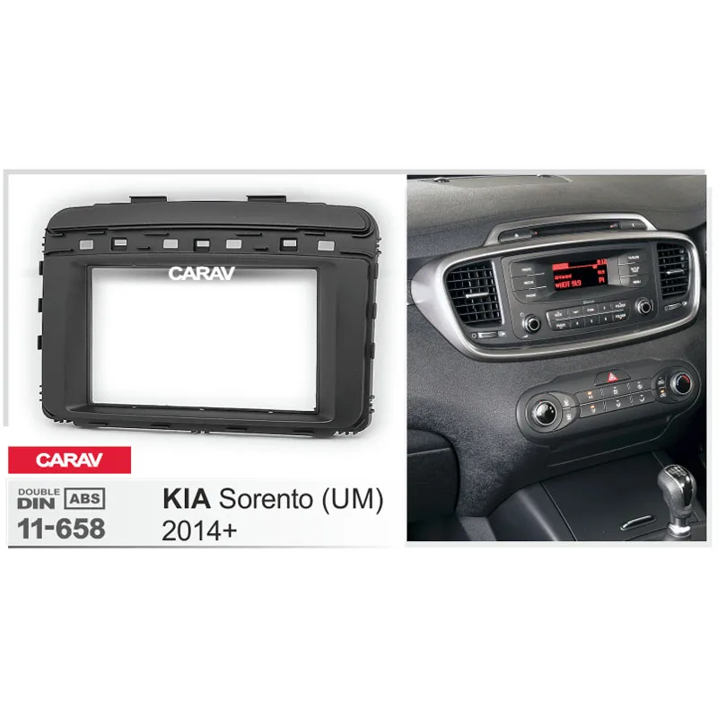 CARAV11-658 Car Radio Fascia Panel for KIA Sorento (UM) 2014+ Stereo Fascia Dash CD Trim Installation Kit
CARAV11-658 Car Radio Fascia Panel for KIA Sorento (UM) 2014+ Stereo Fascia Dash CD Trim Installation Kit