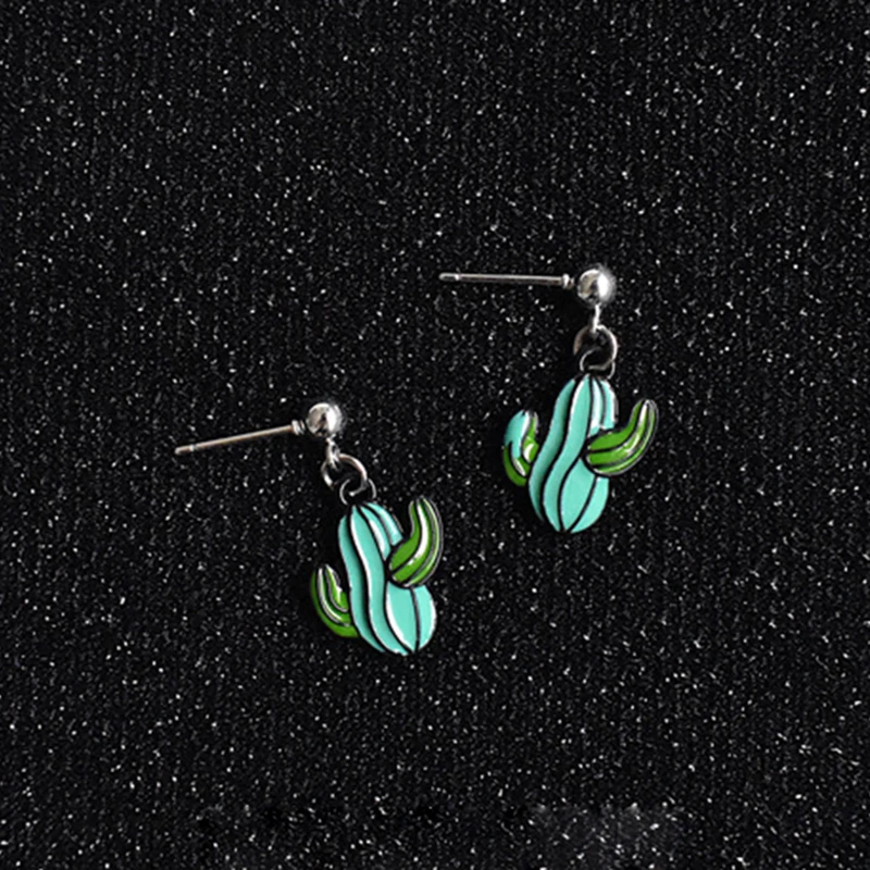 8SEASONS Halloween Stud Earrings Dull Silver Color Cactus Cat Pumpkin Lips Ghost Enamel Pendants Women Jewelry, 1 Pair
8SEASONS Halloween Stud Earrings Dull Silver Color Cactus Cat Pumpkin Lips Ghost Enamel Pendants Women Jewelry, 1 Pair