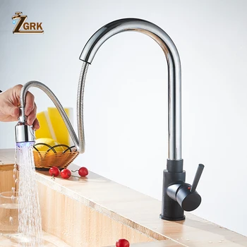 ZGRK LED Faucet For Water in The Kitchen Torneira De Cozinha LED Light Sink Faucet Brass Hot Cold Deck Mounted Bath Mixer Tap
ZGRK LED Faucet For Water in The Kitchen Torneira De Cozinha LED Light Sink Faucet Brass Hot Cold Deck Mounted Bath Mixer Tap