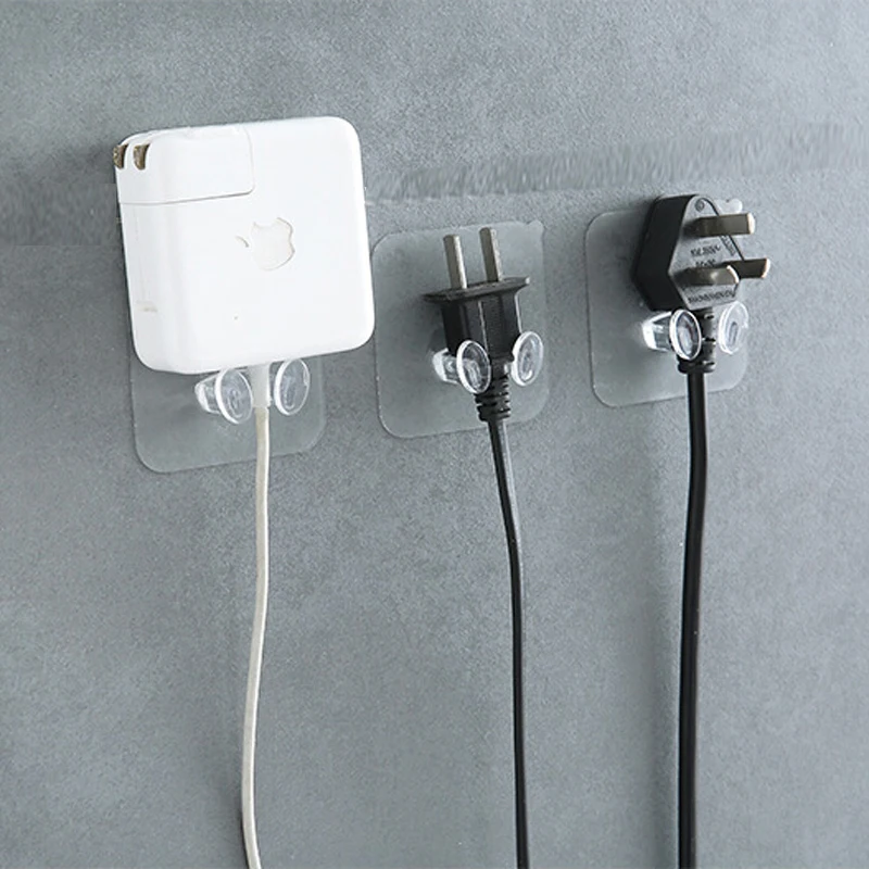 BalleenShiny 4pcs Transparent Plug Hook Socket Wire Nail Bracket Storage Hook Plastic Seamless Power Holder
BalleenShiny 4pcs Transparent Plug Hook Socket Wire Nail Bracket Storage Hook Plastic Seamless Power Holder