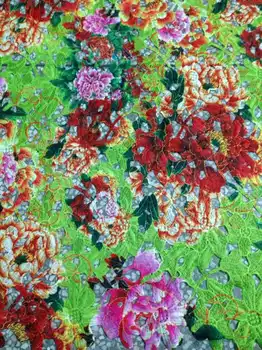 n2014 Polyester Printting guipure lace fabric allover embroidery flower printted chemical lace African printing very beautiful 
n2014 Polyester Printting guipure lace fabric allover embroidery flower printted chemical lace African printing very beautiful