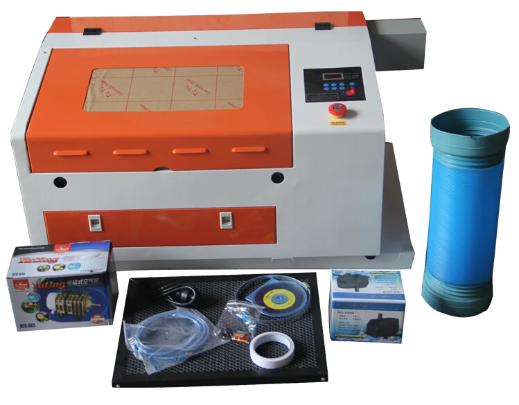 CO2 Laser Cutting Engraving Machine with 50W Laser Tube /Stamp Making Engraving machine TS4030/3040