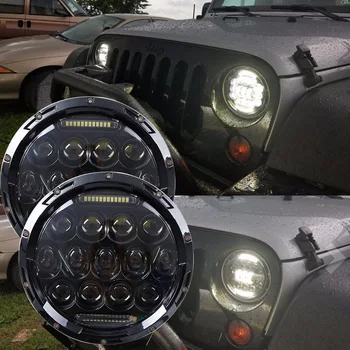 2pcs 75W LED Headlight 7inch Round LED Headlamp Bulb with Hi/Lo Beam DRL for Jeep Wrangler JK TJ CJ 1997-2017 Cruiser Hummer H1
2pcs 75W LED Headlight 7inch Round LED Headlamp Bulb with Hi/Lo Beam DRL for Jeep Wrangler JK TJ CJ 1997-2017 Cruiser Hummer H1