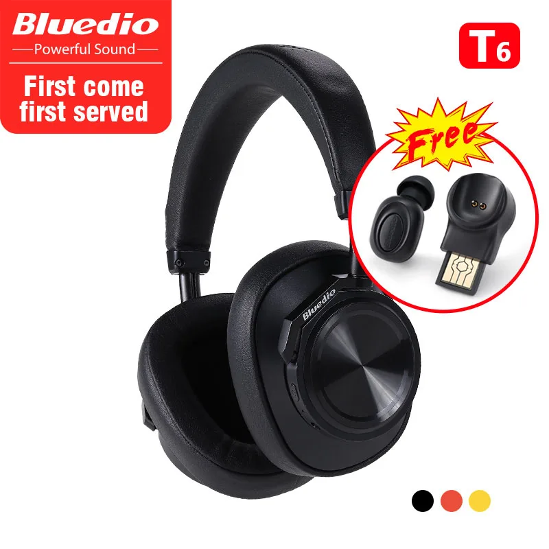 Bluedio T6 Bluetooth Headphones Active Noise Cancelling Wireless Headset for phones and music with voice control
Bluedio T6 Bluetooth Headphones Active Noise Cancelling Wireless Headset for phones and music with voice control