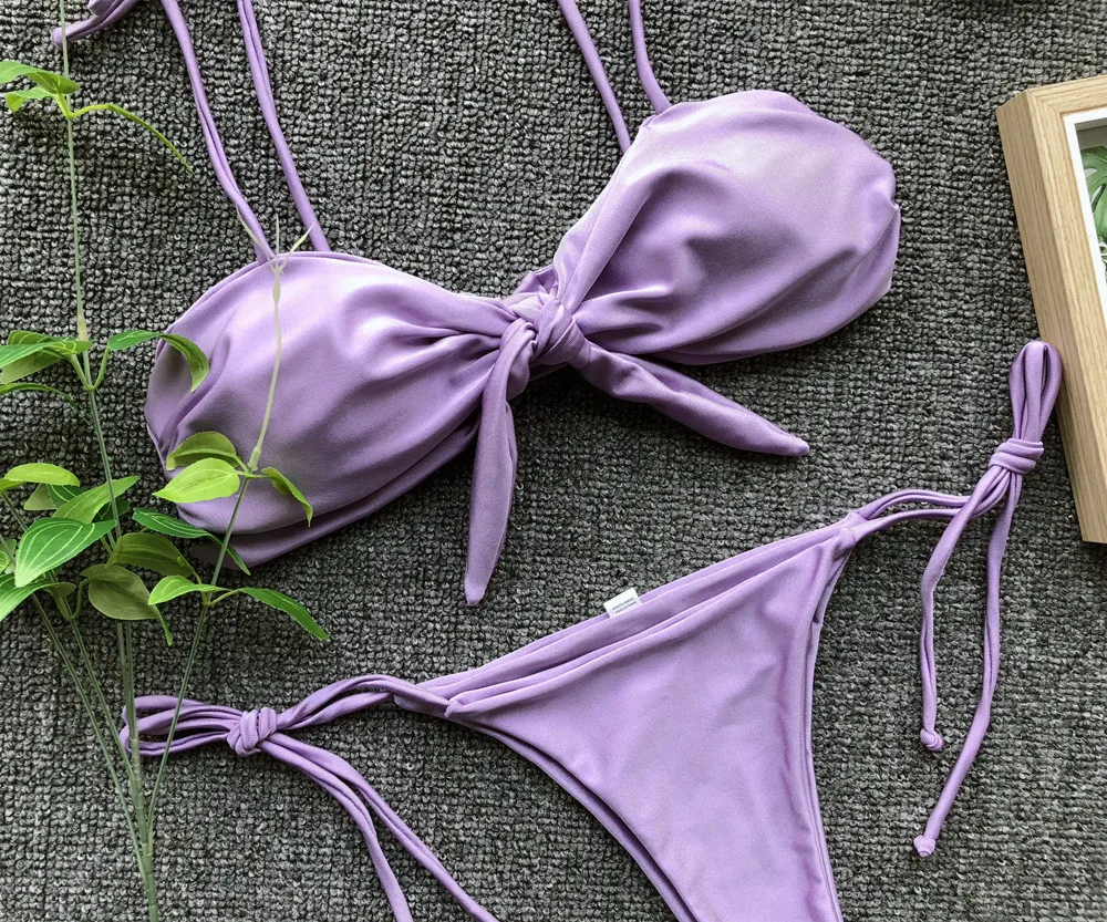 Purple tie bikini Clearance