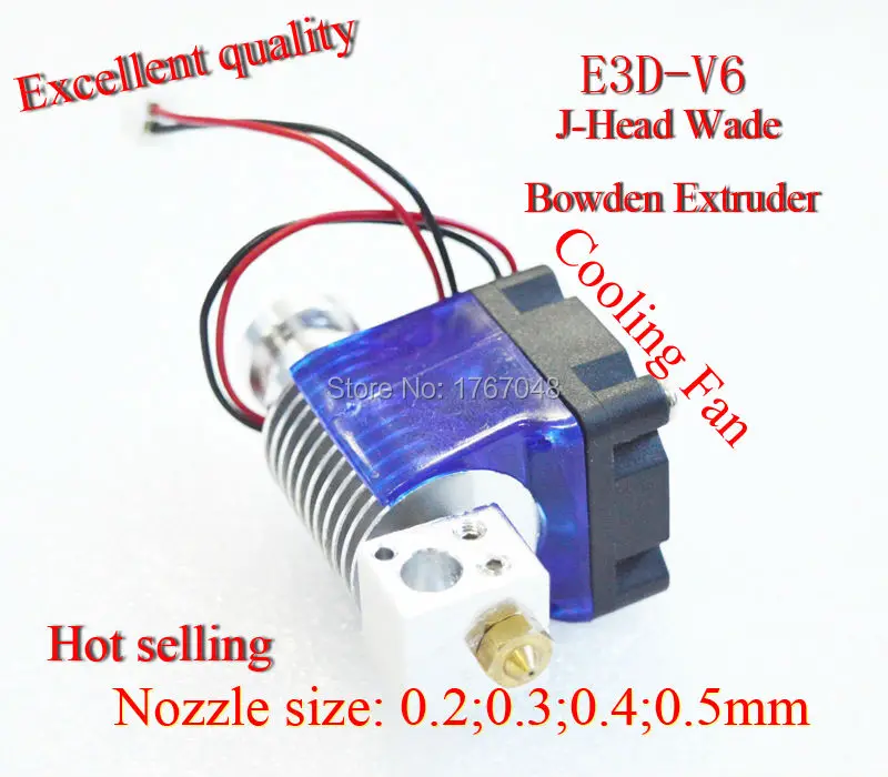 E3D-V6 without heater wade E3D V6 J-head Hotend Extruder with Cooling Fan for 1.75mm filament 0.2/0.3/0.4/0.5mm
E3D-V6 without heater wade E3D V6 J-head Hotend Extruder with Cooling Fan for 1.75mm filament 0.2/0.3/0.4/0.5mm