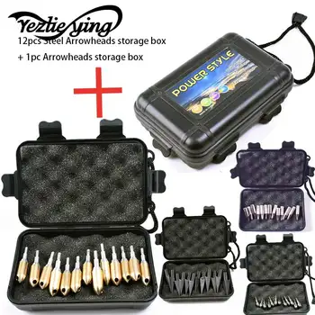 12PC Stainless Steel Hunting Arrowheads Arrow + Black Arrowheads Storage Box Archery Arrowheads Hunting Broadhead
12PC Stainless Steel Hunting Arrowheads Arrow + Black Arrowheads Storage Box Archery Arrowheads Hunting Broadhead
