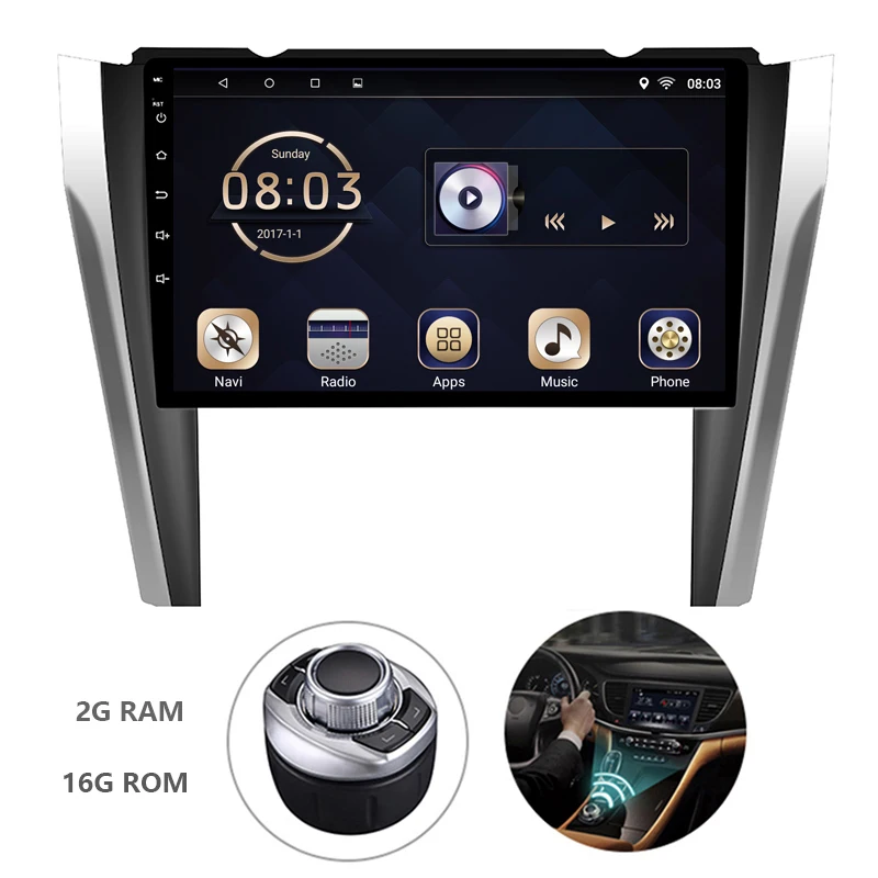 Android 7.1 One Din Car DVD Multimedia Audio Radio Player For TOYOTA Camery 2015-2017 With Mirror Link/Bluetooth And Canbus
Android 7.1 One Din Car DVD Multimedia Audio Radio Player For TOYOTA Camery 2015-2017 With Mirror Link/Bluetooth And Canbus