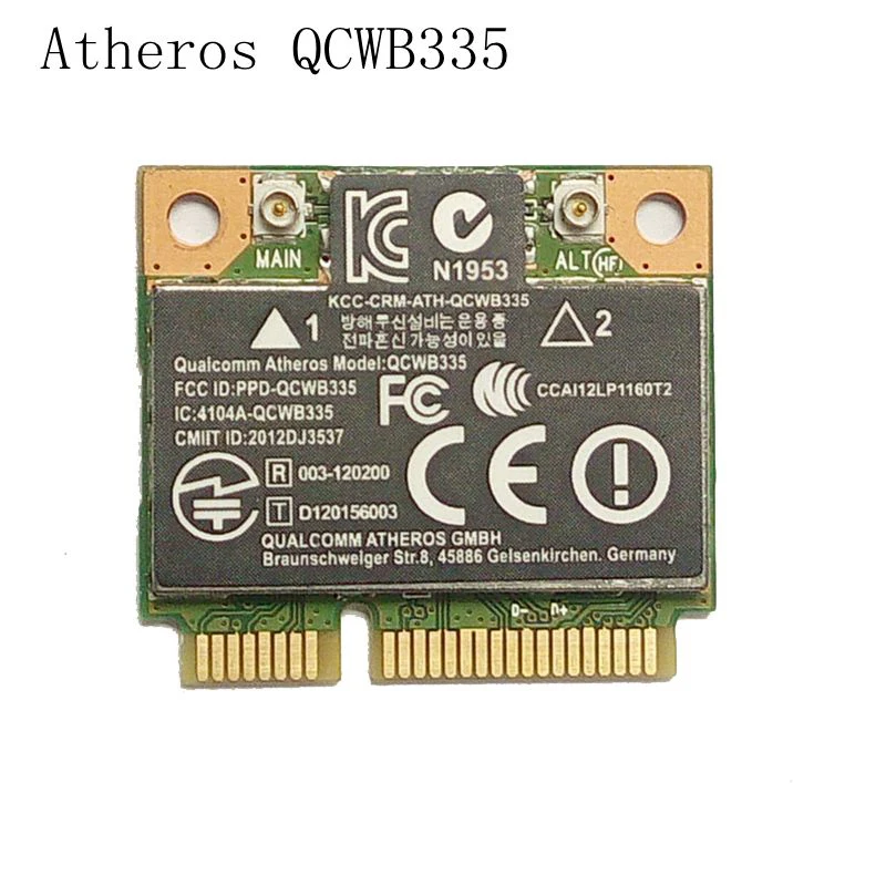 

Atheros QCWB335 AR9565 802.11b/g/n WiFi Bluetooth 4.0 Half Mini PCI-E Wireless wifi network Card for Acer Toshiba Shenzhou ASUS