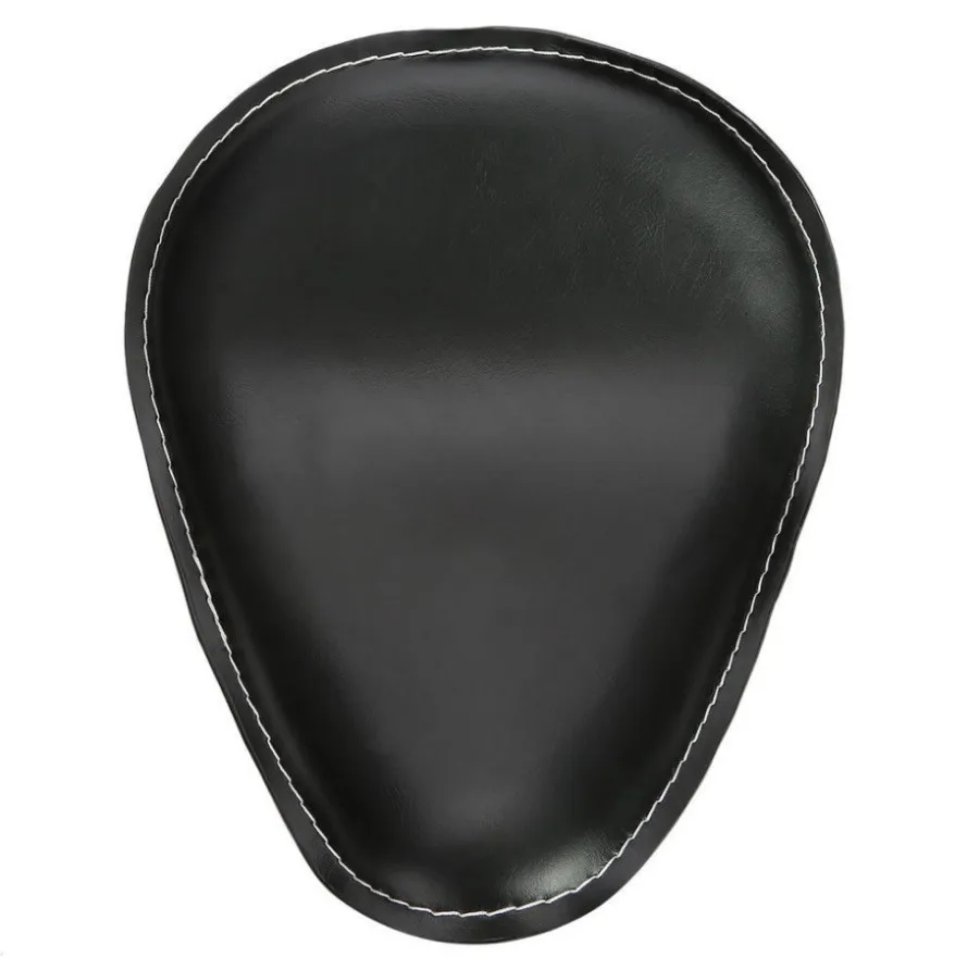 Leather Driver Solo Seat Cushion Pad For Harley Sportster 883 Bobber Chopper