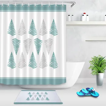 LB Grey Gray Green Leaf Any Size White stripe Shower Curtain 12 Hooks Sets Kids Bathroom mat Waterproof Polyester Fabric Cloth
LB Grey Gray Green Leaf Any Size White stripe Shower Curtain 12 Hooks Sets Kids Bathroom mat Waterproof Polyester Fabric Cloth