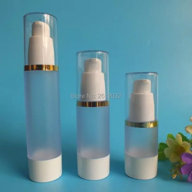 15ml,30ml,50ml Empty airless bottle, Frosted Clear Vacuum pump Lotion bottle,Cosmetic packing container F20173872
15ml,30ml,50ml Empty airless bottle, Frosted Clear Vacuum pump Lotion bottle,Cosmetic packing container F20173872