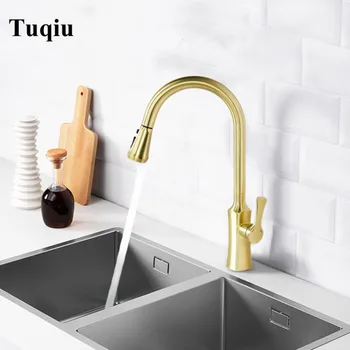 Kitchen Faucets Brushed Gold Torneira Para Cozinha De Parede Crane For Kitchen Water Mixer Tap Black Sink Mixer Faucet
Kitchen Faucets Brushed Gold Torneira Para Cozinha De Parede Crane For Kitchen Water Mixer Tap Black Sink Mixer Faucet